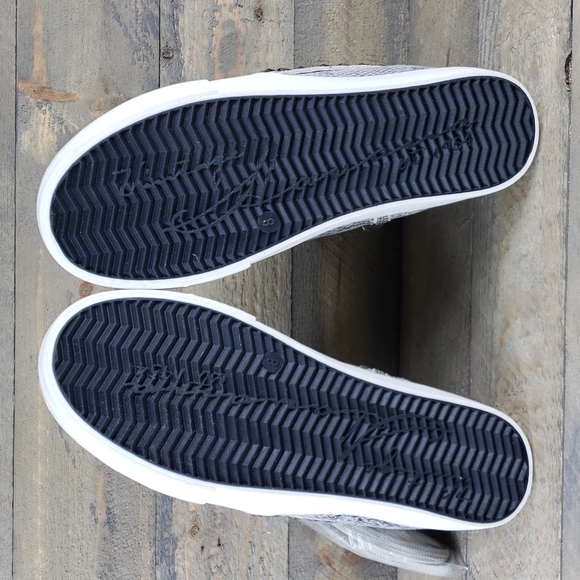 Vintage Havana Dayna High Top Snakeskin Zip Sneakers Two Laces - Picture 9 of 9